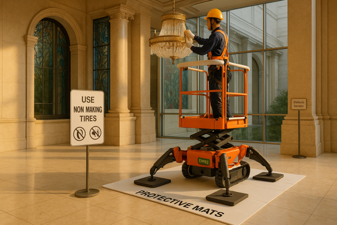 Cum să alegi o nacelă potrivită pentru lucrări pe suprafețe delicate