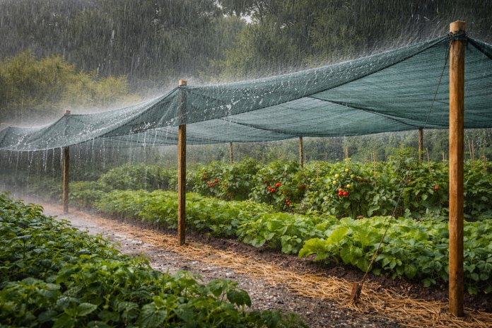 Plasa de umbrire oferă protecție împotriva ploii?