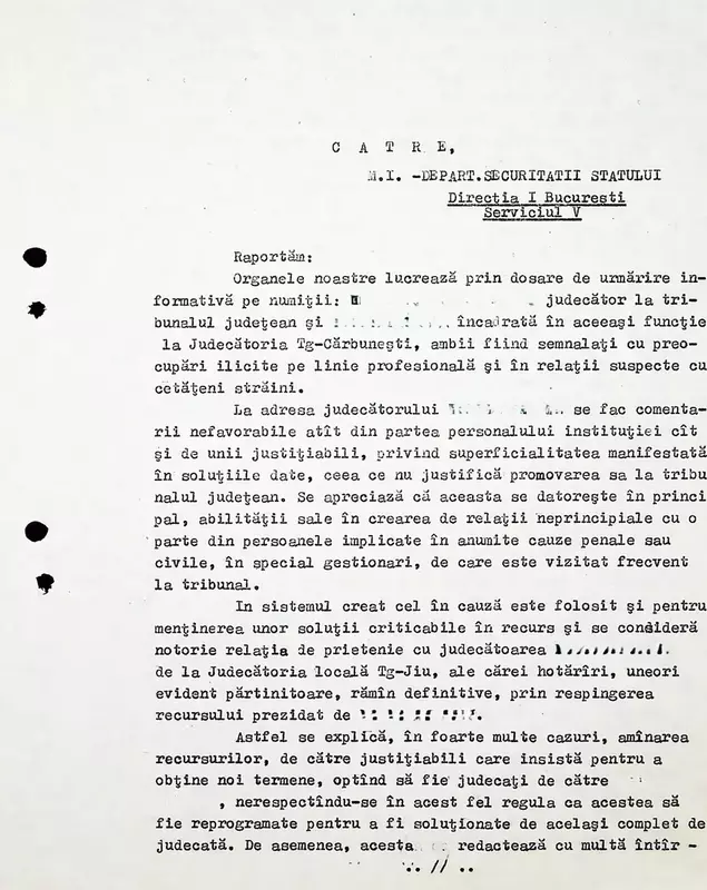 Corupția în sistemul judiciar comunist: Documentele Securității referitoare la judecătorul care „acceptă orice”