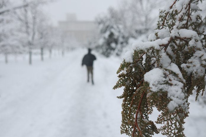 Ninsori și vânt puternic în București și în 16 județe: căi de acces blocate, limitări de circulație, întârzieri la trenuri și zboruri