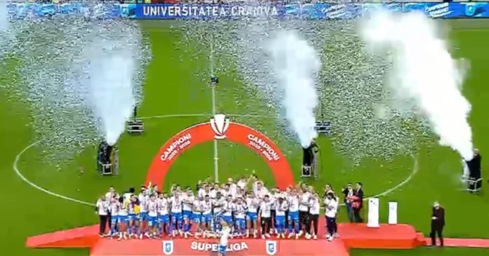 Superliga: Universitatea Craiova cucerește titlul de campioană a României după un triumf de 5-0 împotriva Universității Cluj. Formația...