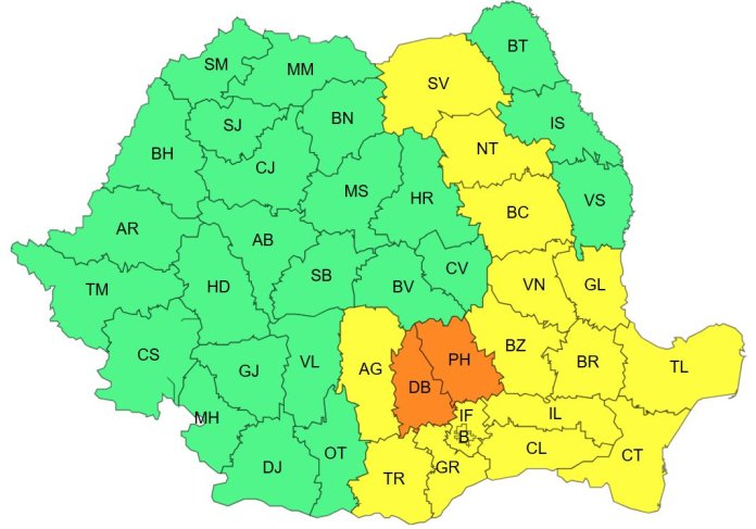Avertisment de precipitații intense în 17 județe și București: Comunicările specialiștilor în meteorologie