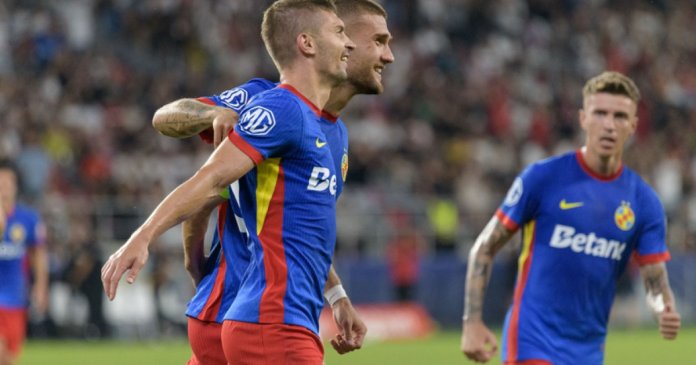 FCSB a pierdut în prelungiri confruntarea cu FK Auda și se pregătește pentru o retur provocator în Conference...